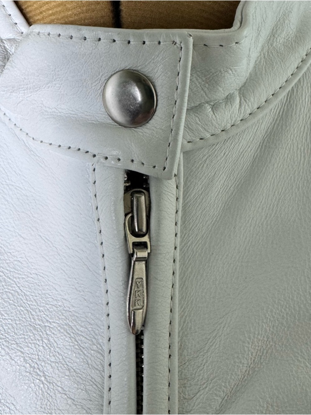 Wilsons Leather Maxima White Genuine Leather Jacket Size Large - Picture 5 of 10